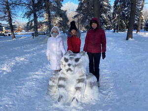 Создание снежной фигуры «Символ 2022г.-Тигр»